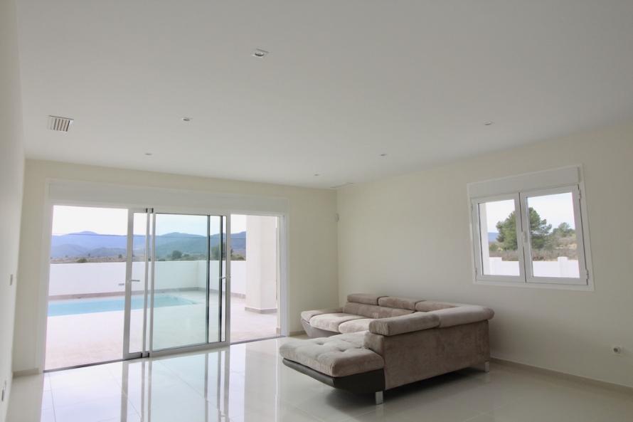 Beautiful 'New Build' modern 3 bedroom detached villa with private pool in Pinoso