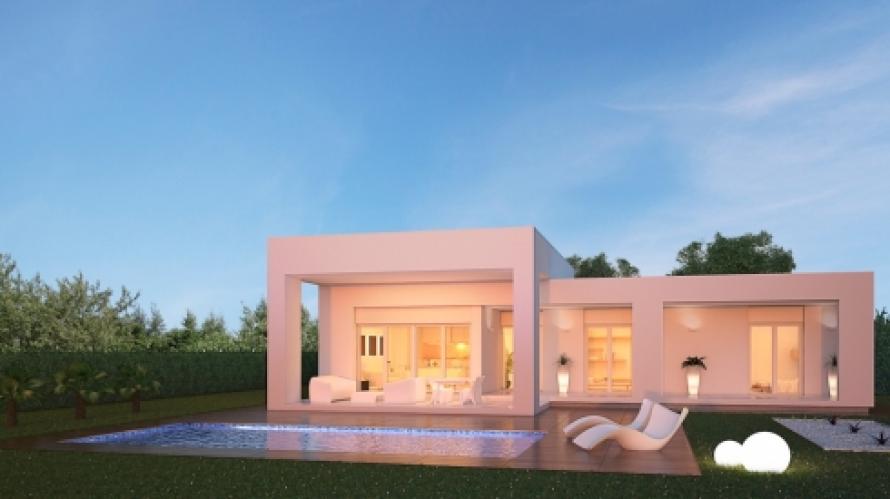 Beautiful 'New Build' modern 3 bedroom detached villa with private pool in Pinoso