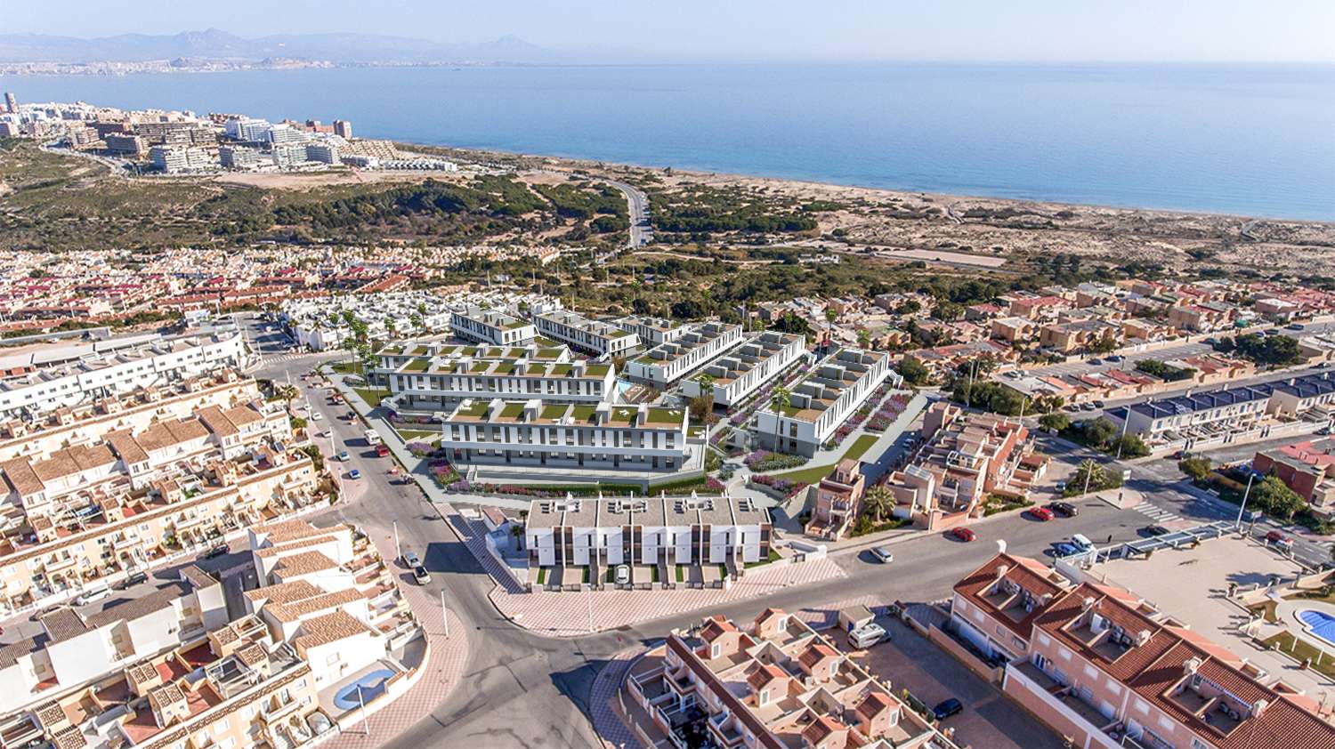 Fantastisch 'Nieuwbouw' 2 slaapkamer appartement met gemeenschappelijk zwembad in Gran Alacant