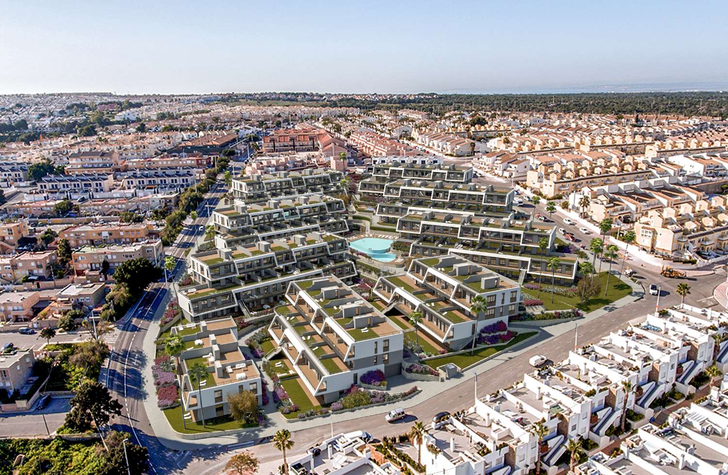 Fabuloso apartamento 'New Build' de 3 dormitorios en planta baja con piscina comunitaria en Gran Alacant