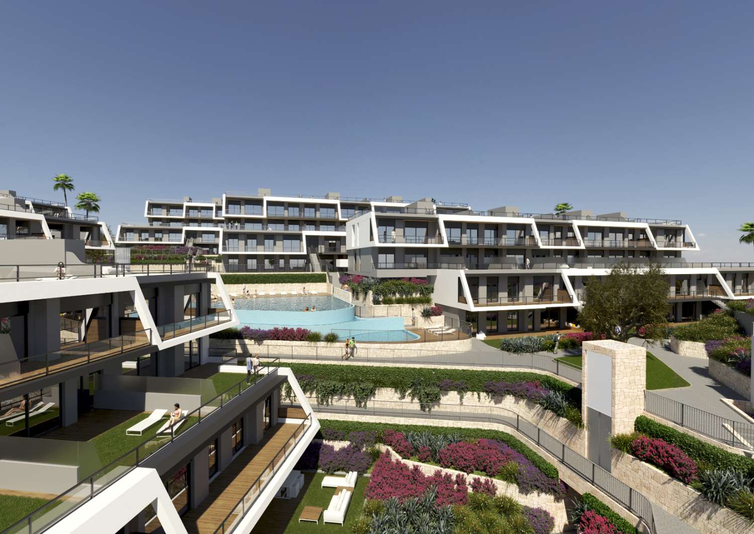 Fabuloso apartamento 'New Build' de 3 dormitorios en planta baja con piscina comunitaria en Gran Alacant