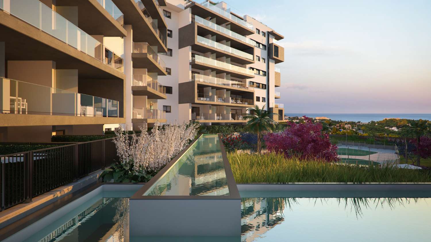 Elegant "Nybyggd" lägenhet med 2 sovrum med gemensam pool i Campoamor, Orihuela Costa