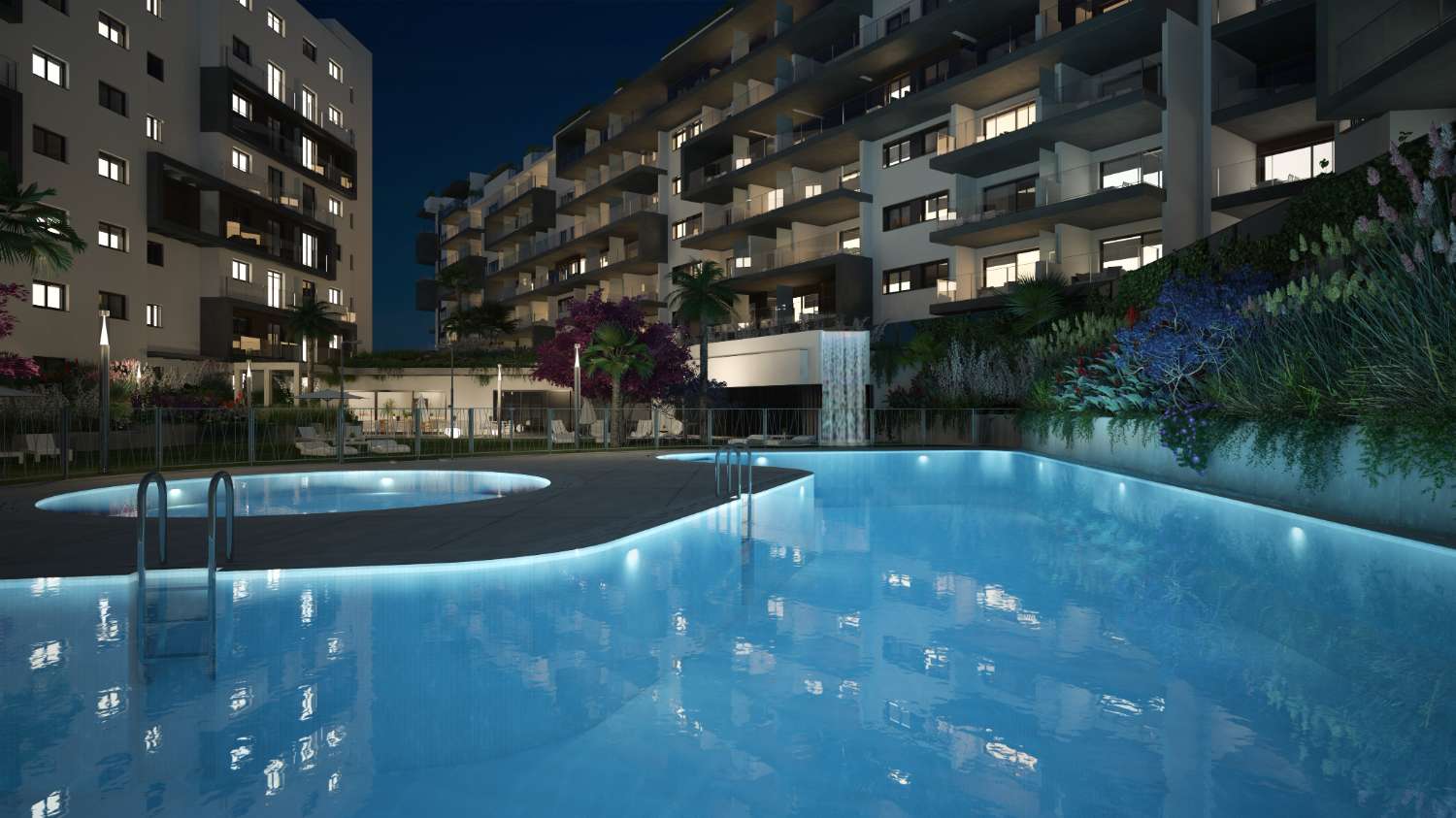 Elegant "Nybyggd" lägenhet med 2 sovrum med gemensam pool i Campoamor, Orihuela Costa