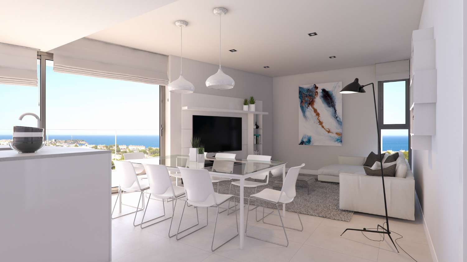 Stijlvol 'Nieuwbouw' appartement met 2 slaapkamers en gemeenschappelijk zwembad in Campoamor, Orihuela Costa